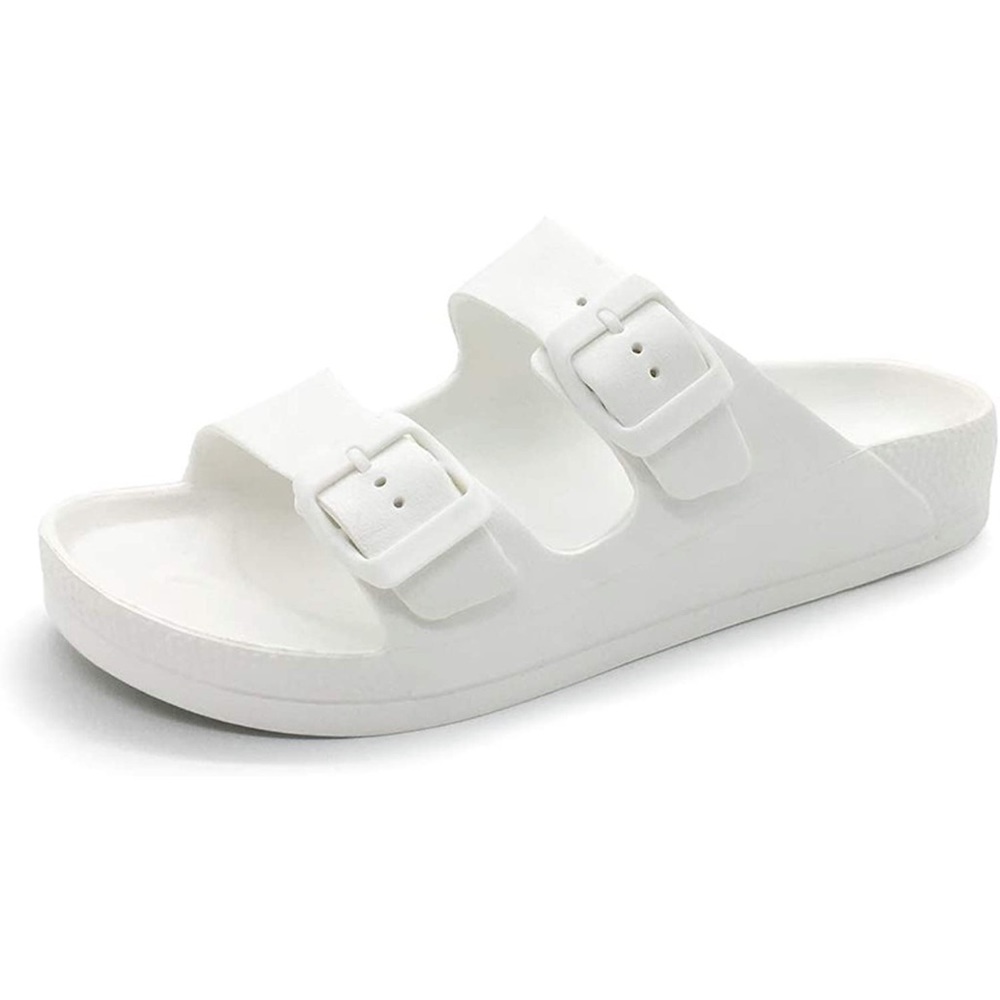 Women’s comport slide double buckles adjustable Eva flat sandals NWT - Picture 1 of 11